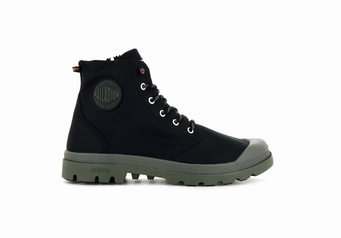 Palladium Pampa Recycle Lite+ Wp+z Damen Stiefel Wasserdicht Schwarz ||815093-NYE||